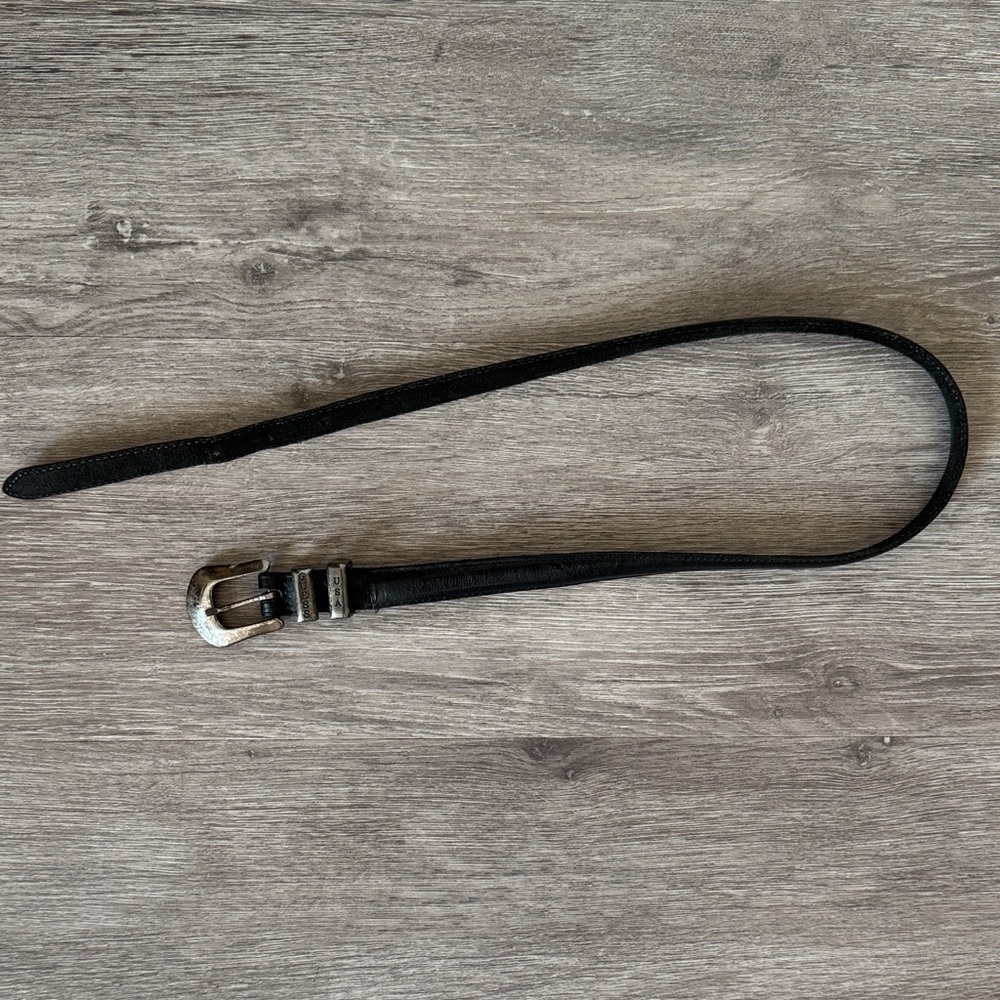 Guess Black Belt with Silver Accents